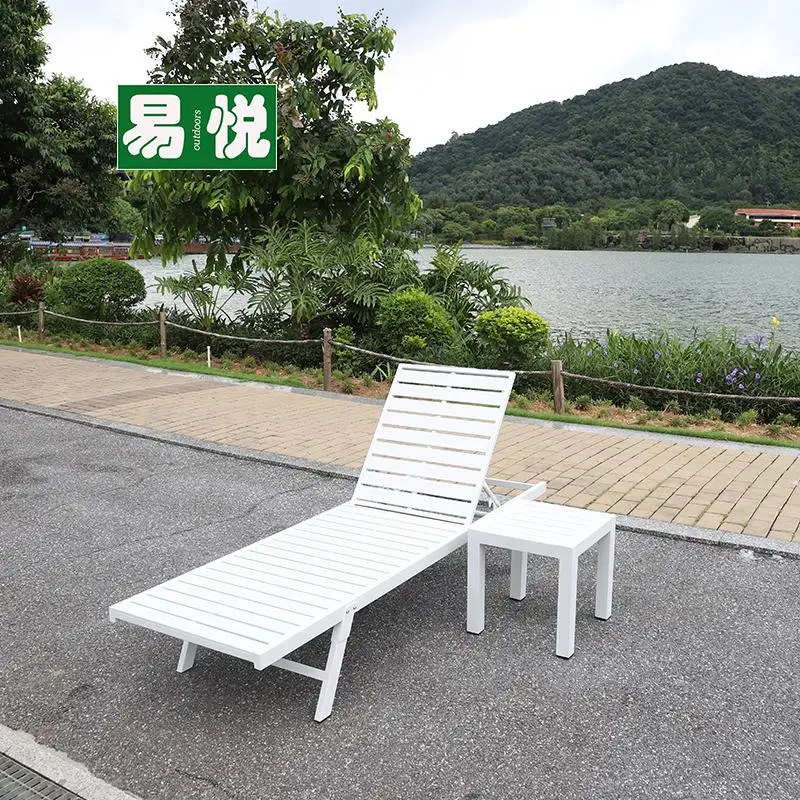 

Outdoor Hot Spring Lounger Balcony Rattan Bed Courtyard Garden Open-air Waterproof Sunscreen Beach Swimming Pool Scenic Lounger