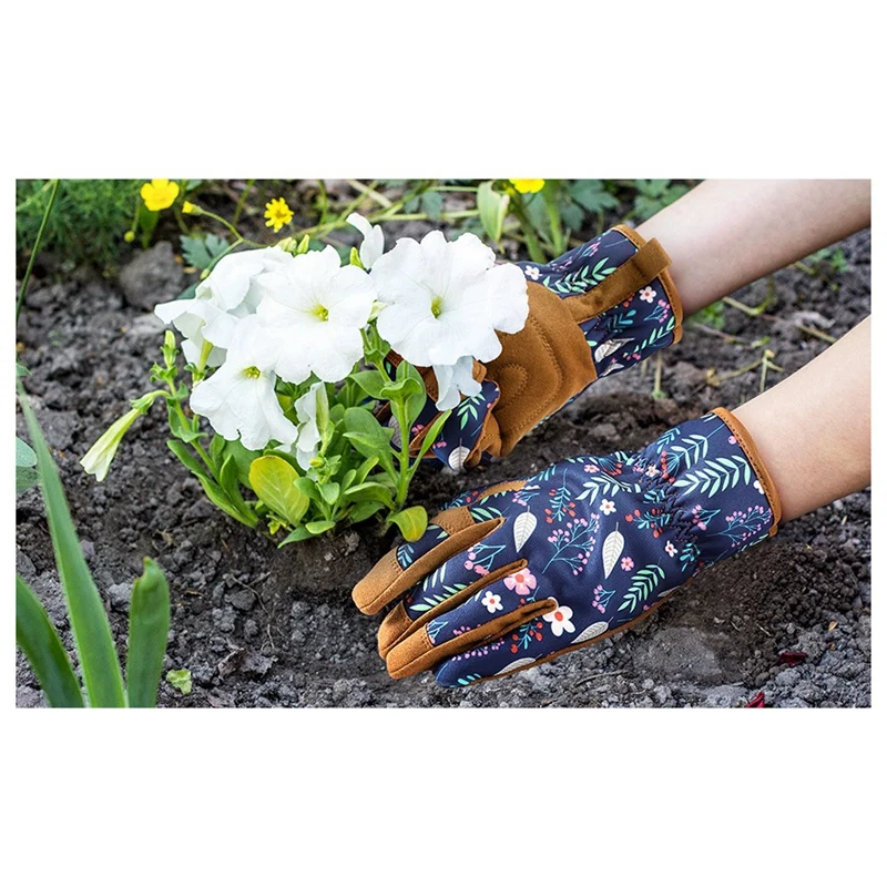 Printed Puncture Resistant Gardening Gloves, Work Gloves, Gardening Gloves, Gifts B