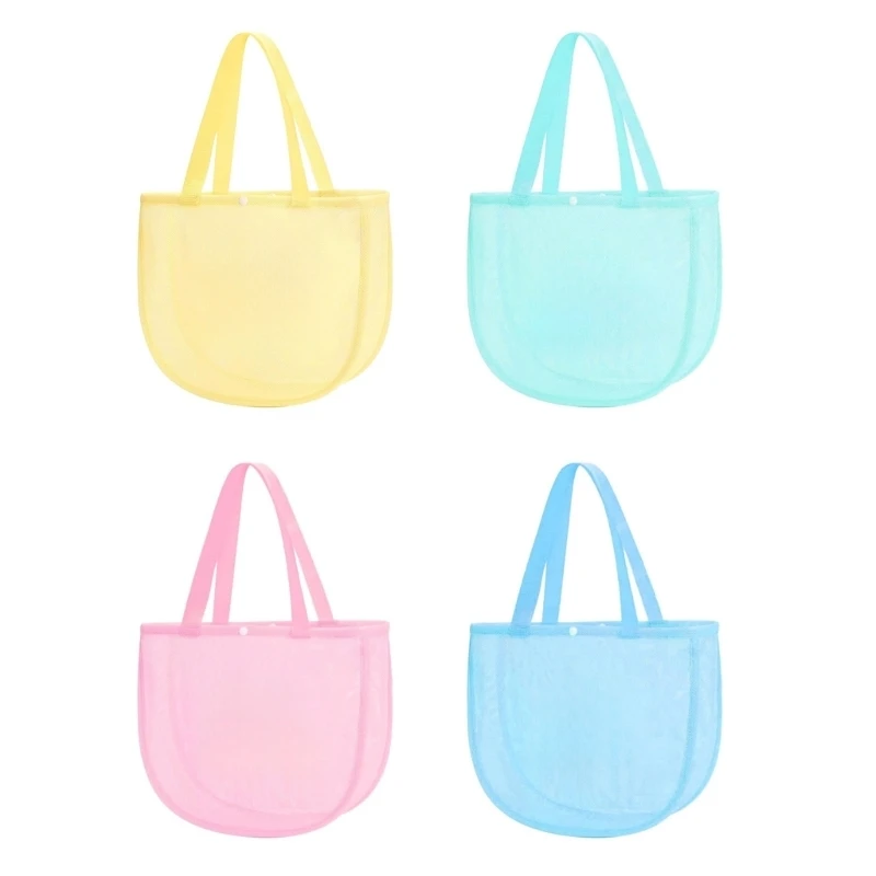 31BE Shell Collecting Bag Beach Toy Bag Travel Sand Toy Bag Beach Shell Bag Swimming Pool Bag for Boys and Girls