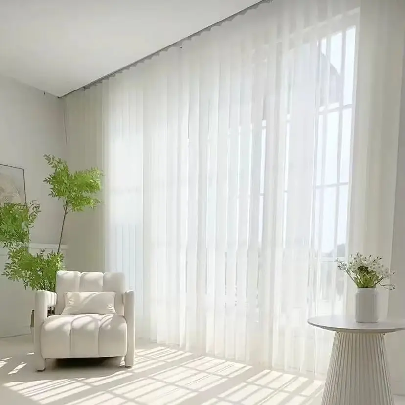 Smart Vertical Blinds with Voice Command. Adjustable light for living room & balcony. Contemporary sun shading. Just Released!