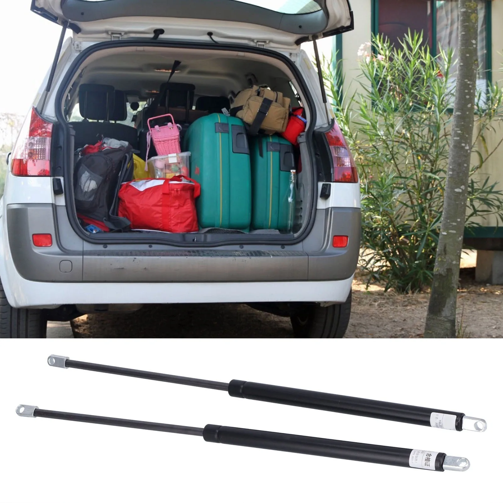 2Pcs 580mm Gas Spring Stroke 240mm Heavy Machinery Hydraulic Support Rod Pneumatic Shock Lift Struts