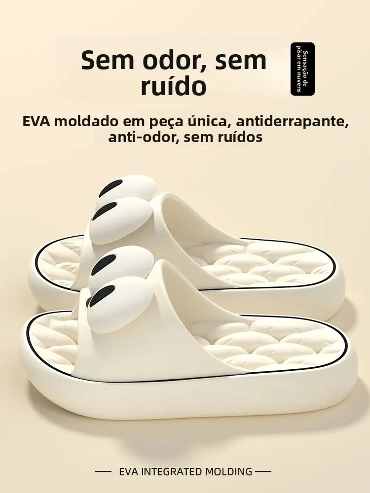 Four Season Bathroom Anti Slip Slippers Women's EVA Slide Slippers - Frog Soft Comfortable Non-Slip Indoor/Outdoor House Shoes