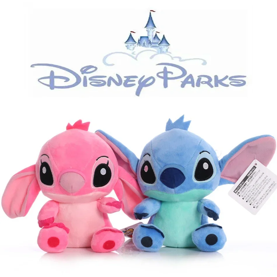 Disney 20CM Children Toy Cartoon Action Figure Pink Children's Toys Blue Doll Stitch Things Lilo & Stitch Birthday Gift