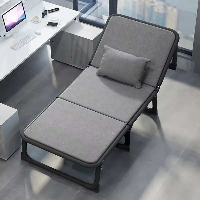Foldable Single-Person Camping Bed-Multi-Functional Hard Board Design for Office Naps & Household Use