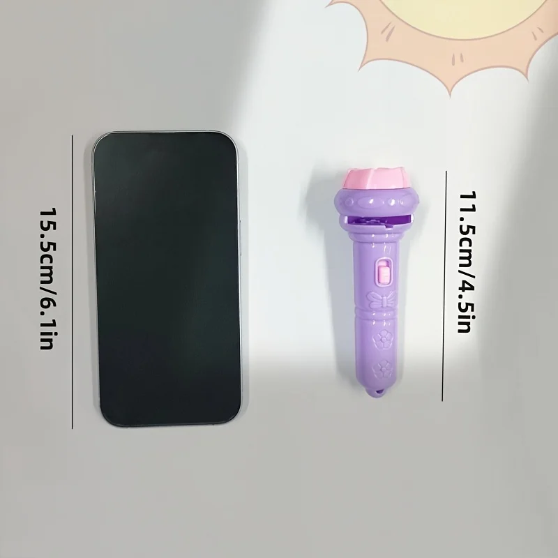 Lanterna led de projeção iluminada com 56 padrões, quebra-cabeça de bebê, ensino de cognição, conhecimento precoce, padrão animal, história para dormir