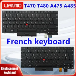 French Notebook Keyboard Suitable for Lenovo ThinkPad T470 T480 A475 A485 Backlit and Without Backlit