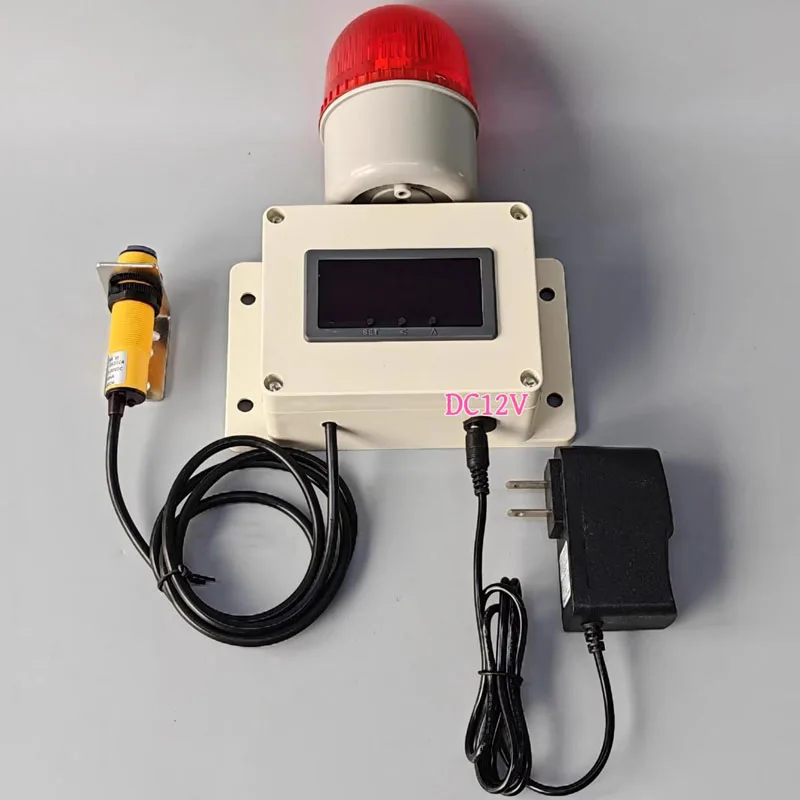 Infrared Automatic Induction Digital Countdown Timer with Alarm 90dB Industrial Cycle Reminder Timer