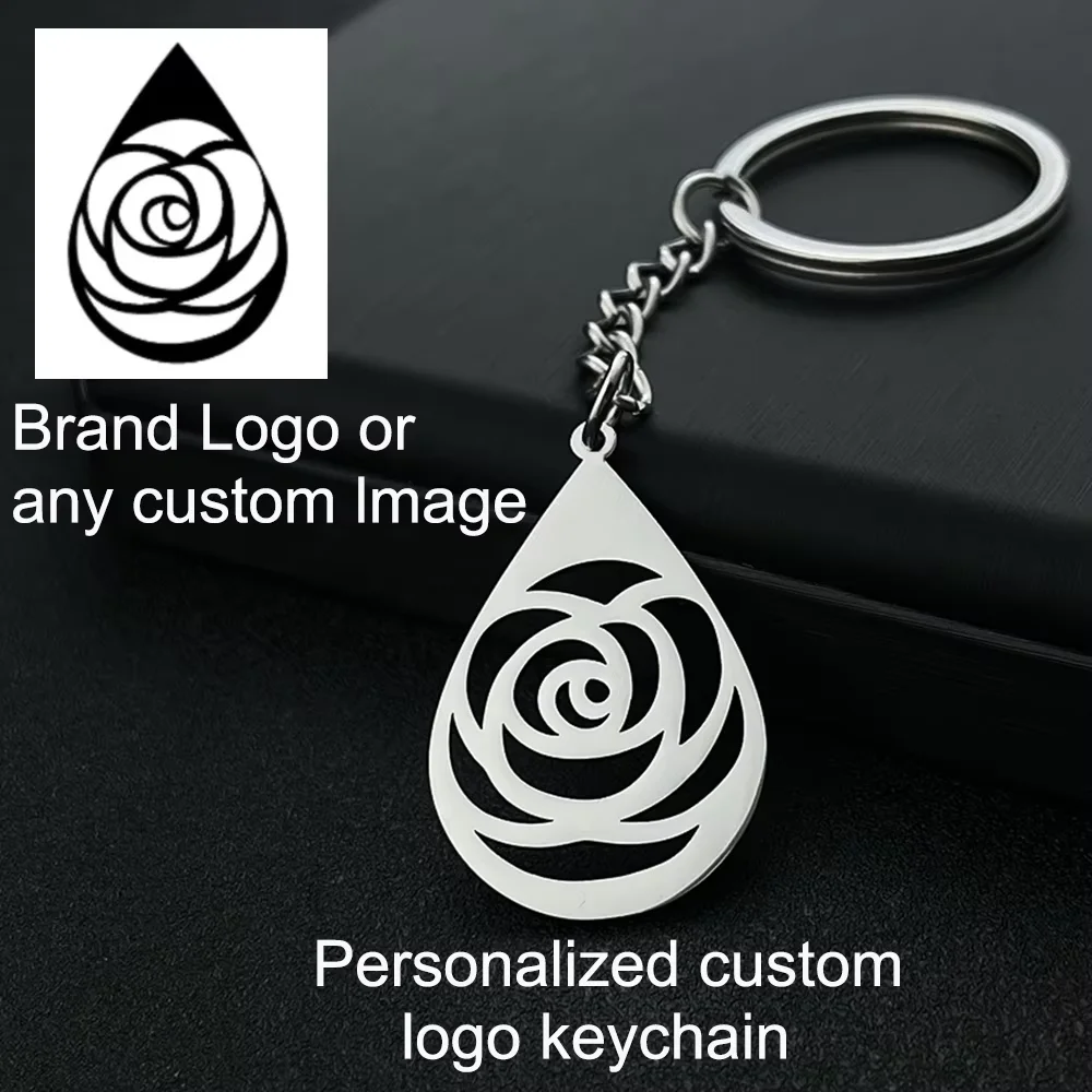Customize Keychains With Various Patterns, Stainless Steel Jewelry Company Logos, Backpack Pendants, Car Key Commemorative Patte