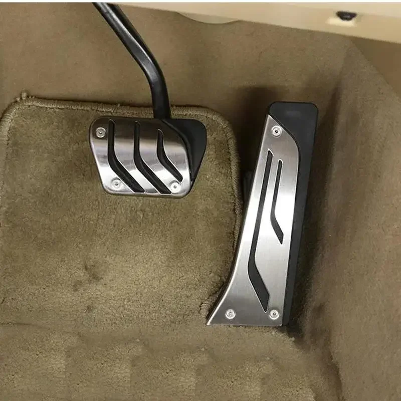 Foot Gas Accelerator Brake Pedal Pad Cover For BMW 2 3 4 5 6 7 Series X3 X4 X5 X6 X7 Stainless steel Interior Parts No Drill