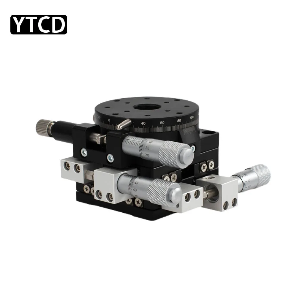 Imagem -02 - Xyr Axis Micrômetro Manual Aparar Plataforma Tabela de Tradução Cross Rail Alta Precisão 60 mm Ls60-l Ls60-lm