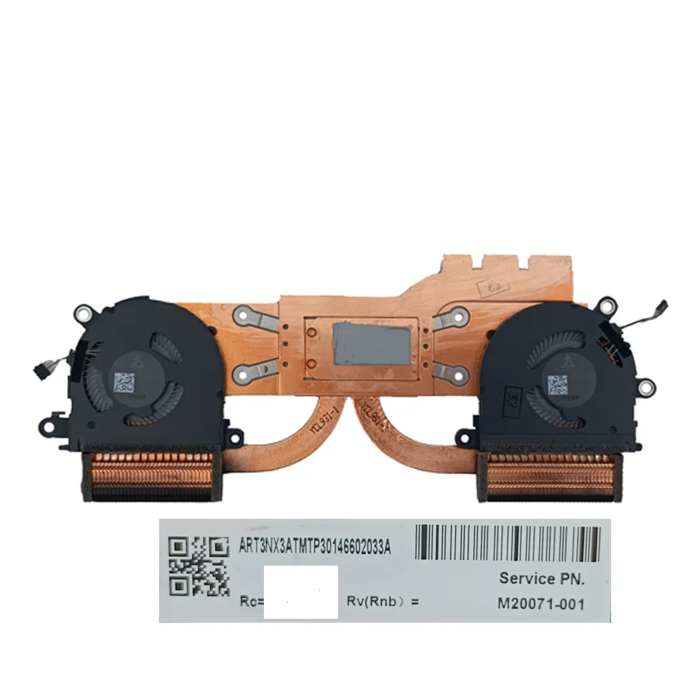 CPU GPU Cooling Thermal Heatsink Fan For HP Spectre 13-AW TPN-Q225 Cooler Radiator Fans M20071-001 ND55C03-19C07 ND55C03-19C06