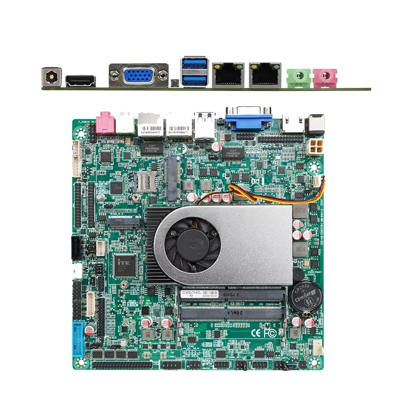 Mini embedded fanless ITX main board 6360U processor thin client side desktop application dual DDR3 memory Intel new