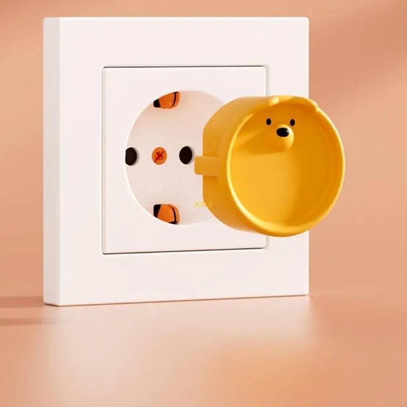 غطاء منفذ سيليكون للسلامة المنزلية لحماية الأطفال الصغار غطاء مقابس الاتحاد الأوروبي الآمن بقطر 39 مم للمقابس القياسية الأوروبية #5