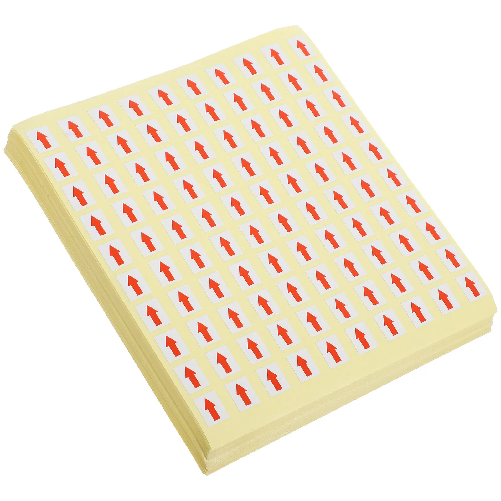 60 Sheets Red Arrow Indicator Stickers Paper Warning Labels for Shop Equipment Direction Marking Direction Stickers