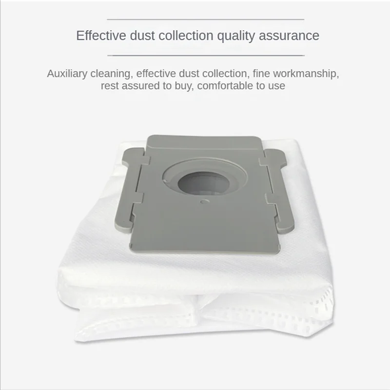 4Pcs Vacuum Cleaner Dust Bag Replacement for IRobot Roomba S9 I7 I7+ E5 E6 Robotic Dust Collector Spare Parts