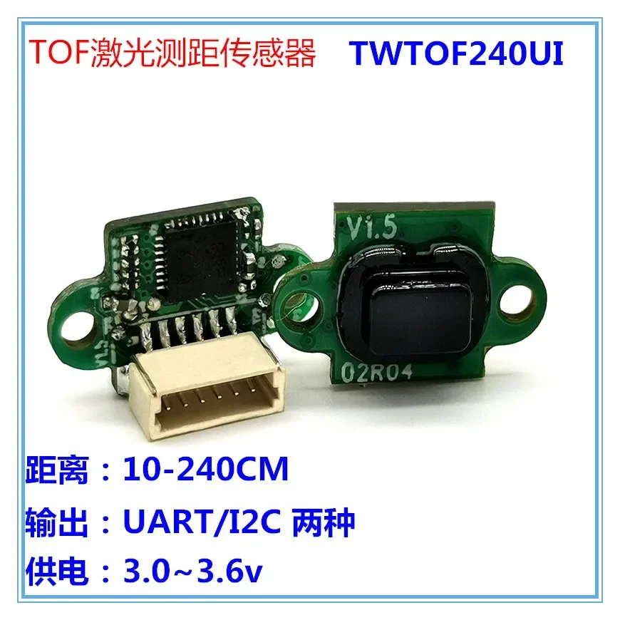 Módulo sensor de distância a laser TOF TWTOF240UI sensor de distância UART I2C/TOF10120