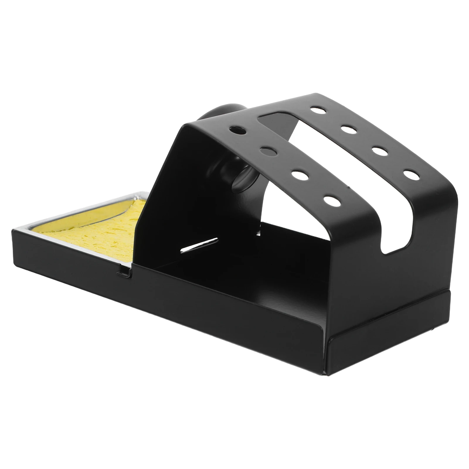 

Soldering Iron Stand Holder Portable Base Rack with Sponge Stable Support Universal Design Quick Heat Dissipation Top for Crafts
