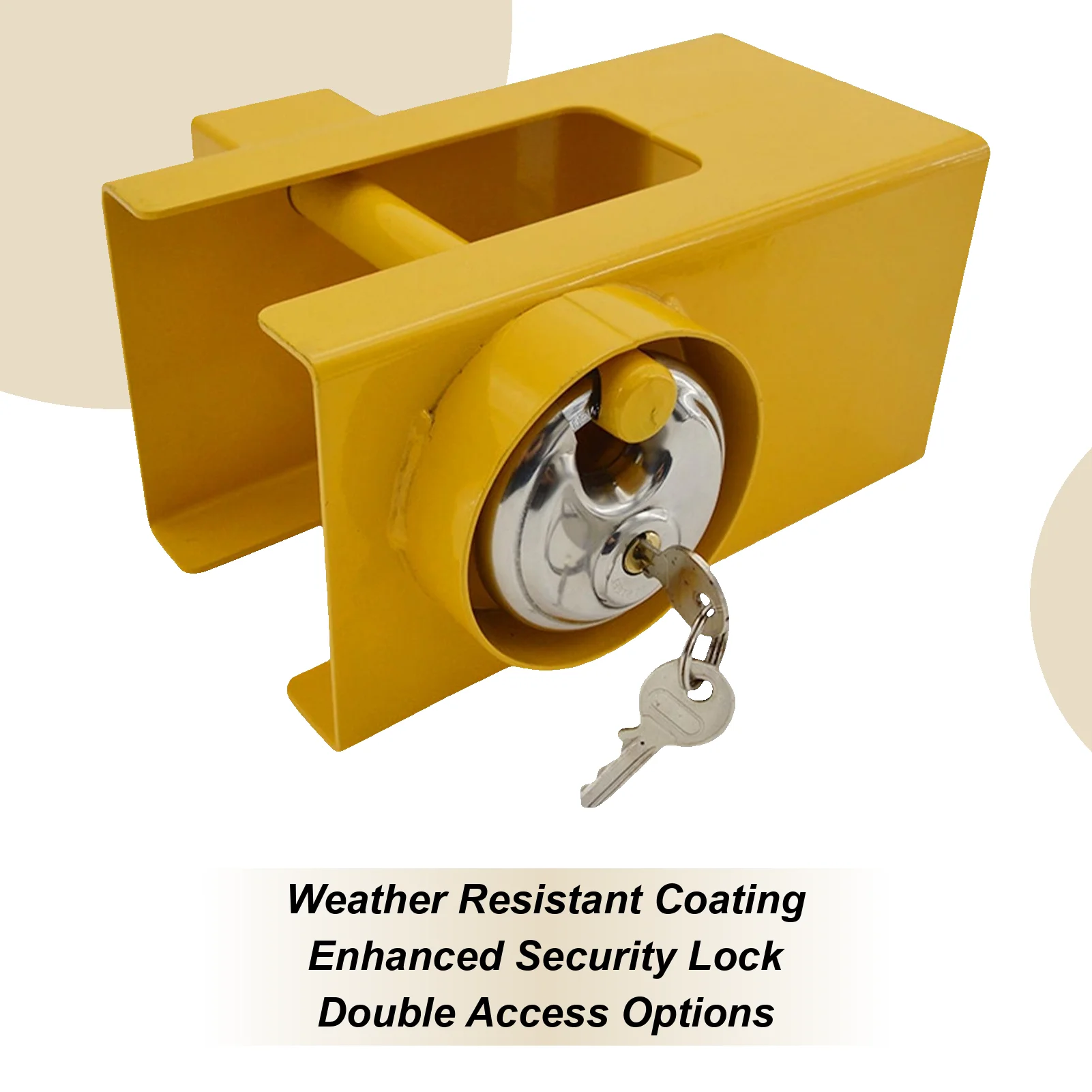 

Trailer Tongue Lock Universal Stainless Steel Auto Accessories Trailer Tongue Lock For Cargo Door Container Equipment Floor Jack