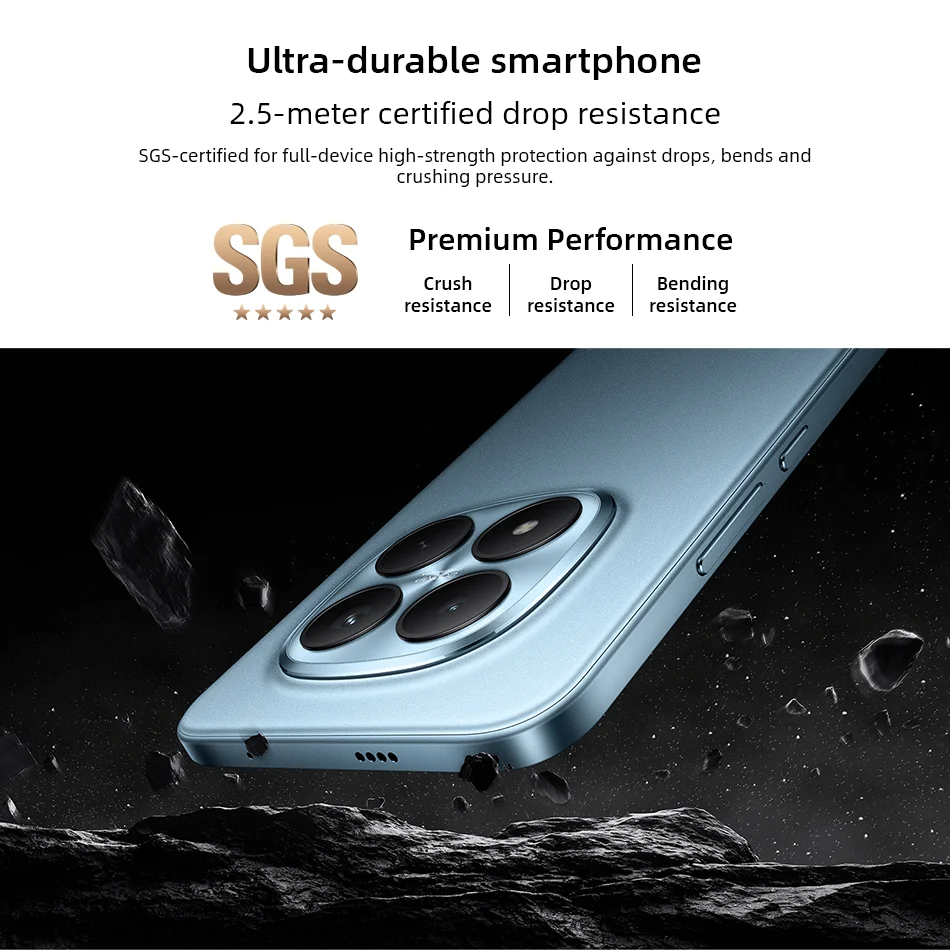 Xiaomi Redmi Note 15 Pro Plus 5G Global Version Cellphone Snapdragon 7s Gen 4 200MP Main Camera 6500mAh Battery 6.83" 120Hz NFC