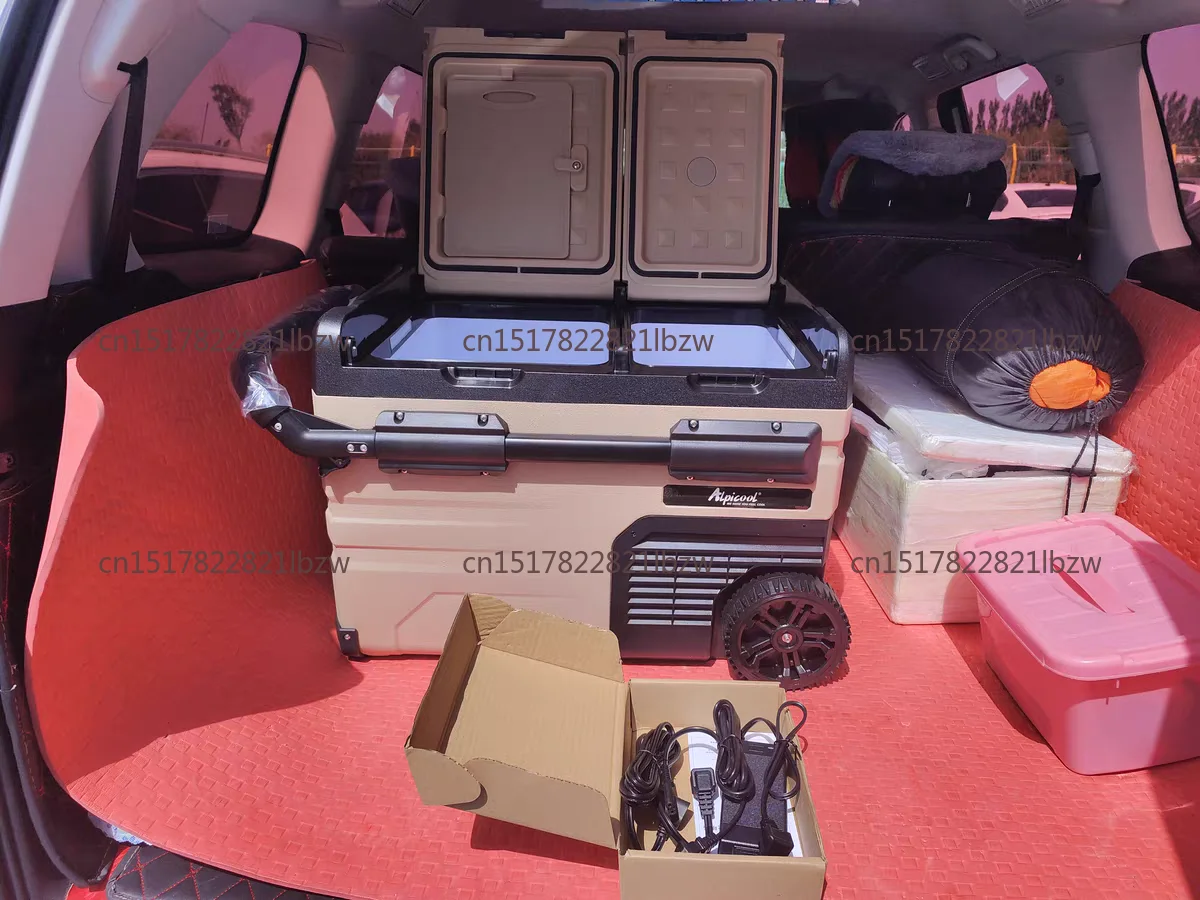 TAW35 Alpicool Camping 36.7L Dual Zones Portable Car Fridges Freezer Battery Road Trip 24v 12v Refrigerator Car Home Dual Use