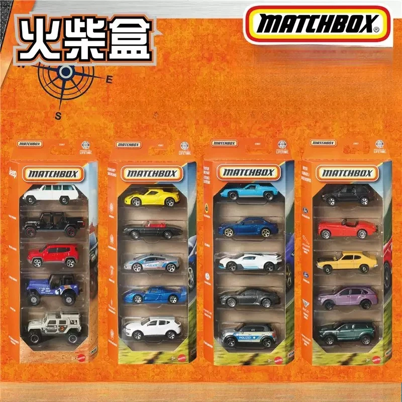 26 Coches Matchbox Autobahn Express Mbx, Vehículo Todoterreno, Jeep Convertible, Modelo de Metal Fundido a Presión 1/64, Juguete Coleccionable, Regalo de Cumpleaños