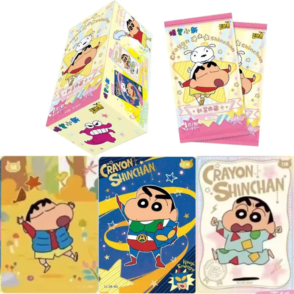 KAYOU Genuine Crayon Shinchan Card Energy Pack Full of Energy Rare DR Cards Anime Collectible Card Toys Gifts