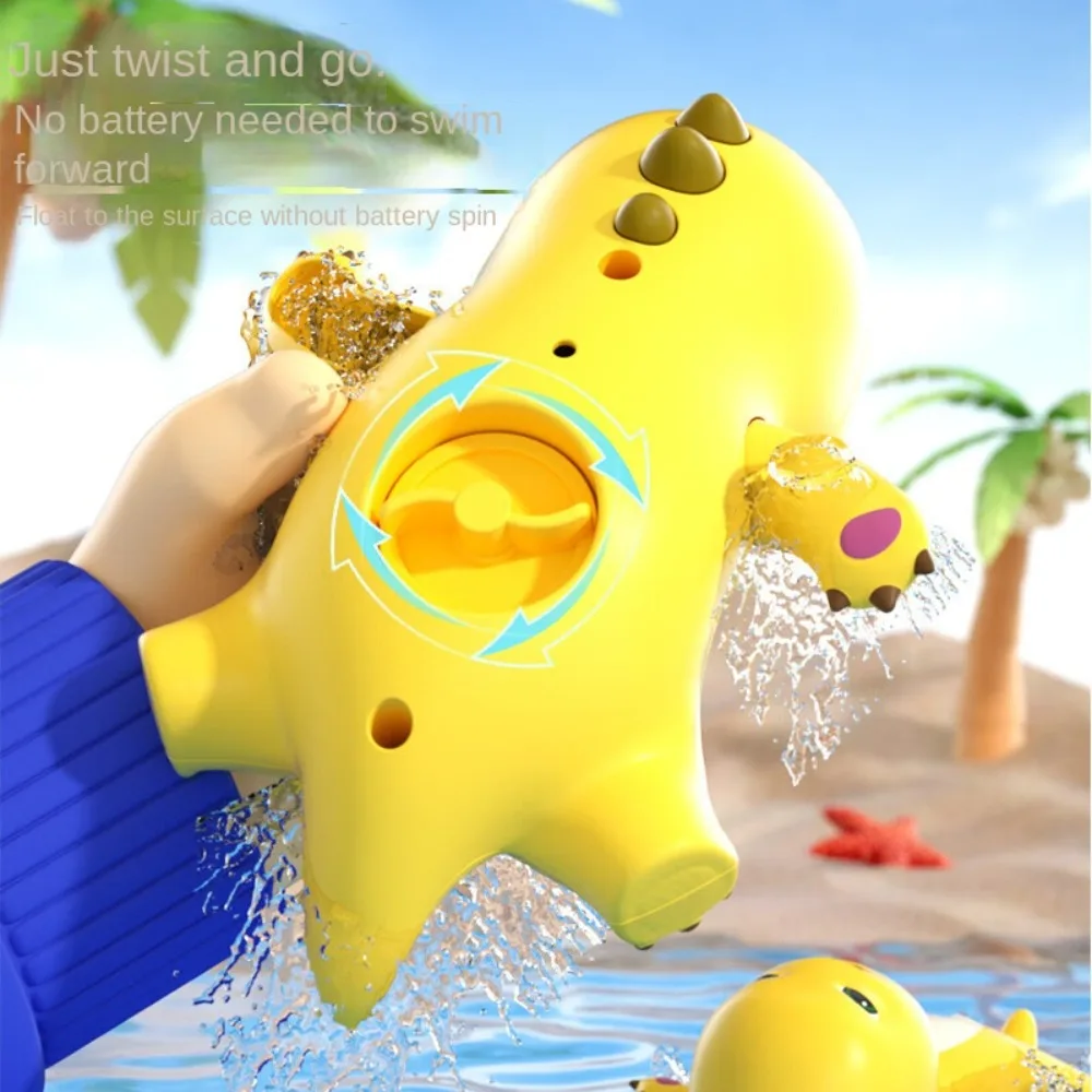 Game Clockwork Milk Dragon Bathing Shower Toys Water Floating Cute Wind Up Toy Spray Water Lovely Children Bathtub Toys Summer