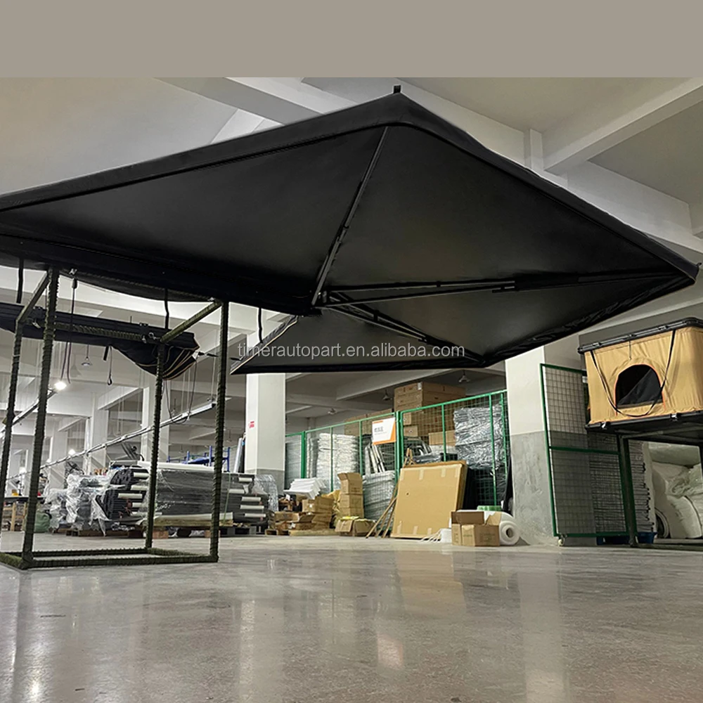 Black 2M 4X4 Offroad Outdoor Equipment Car Side Tent Sunscreen Waterproof Overland Awning 270 Degrees Curtain Suv Large Space