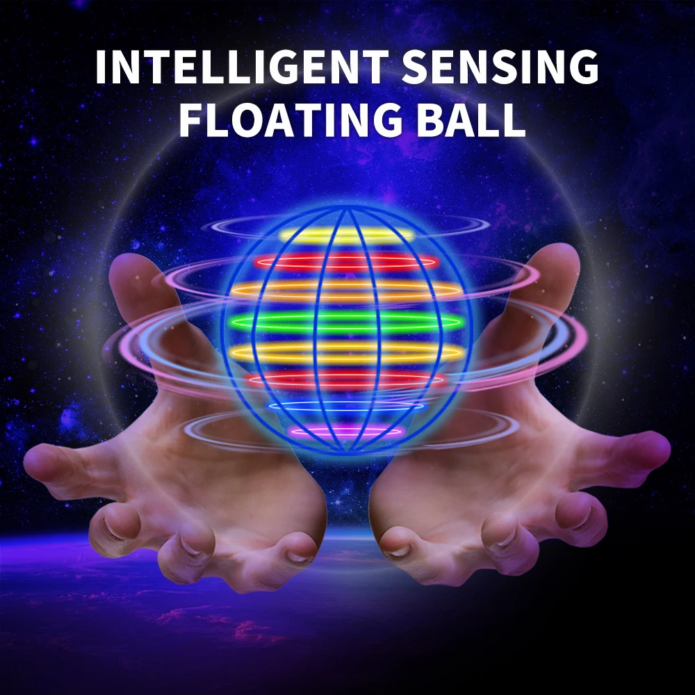 

Bola de Orbe voladora, globo cósmico de galaxia, OVNI, Bola de suspensión boomerang, Spinner galático, mini Dron, juguete genial