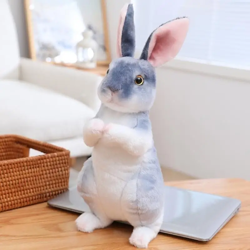 95AEE PLUSH PLUSH SITT/ POSTURE POSARES MASCOTS กระต่าย Lovely Rabbit Plush Plush Doll Eye-Cattating Office Office Office