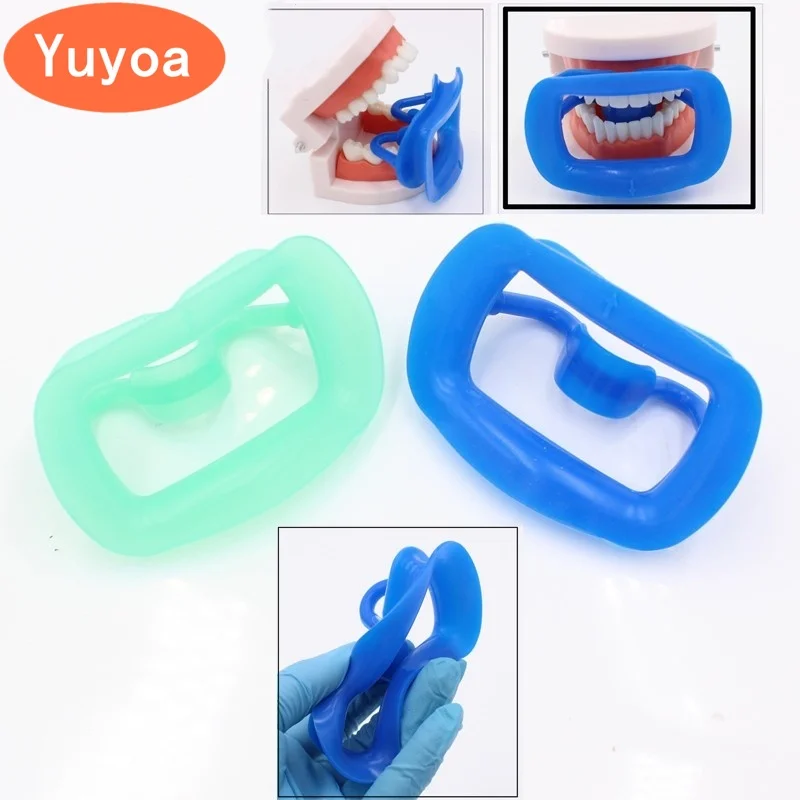 10pcs Soft Silicon Dental Lip Cheek Retractor Sterilizable 3D Mouth Opener Cheek Expand Dental Orthodontic Tools