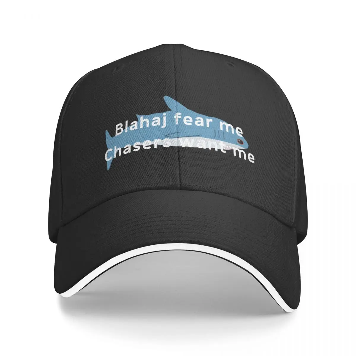 

blahaj fear me, chasers want me Baseball Cap Bobble Hat Beach Sports Caps Women Hat Men's