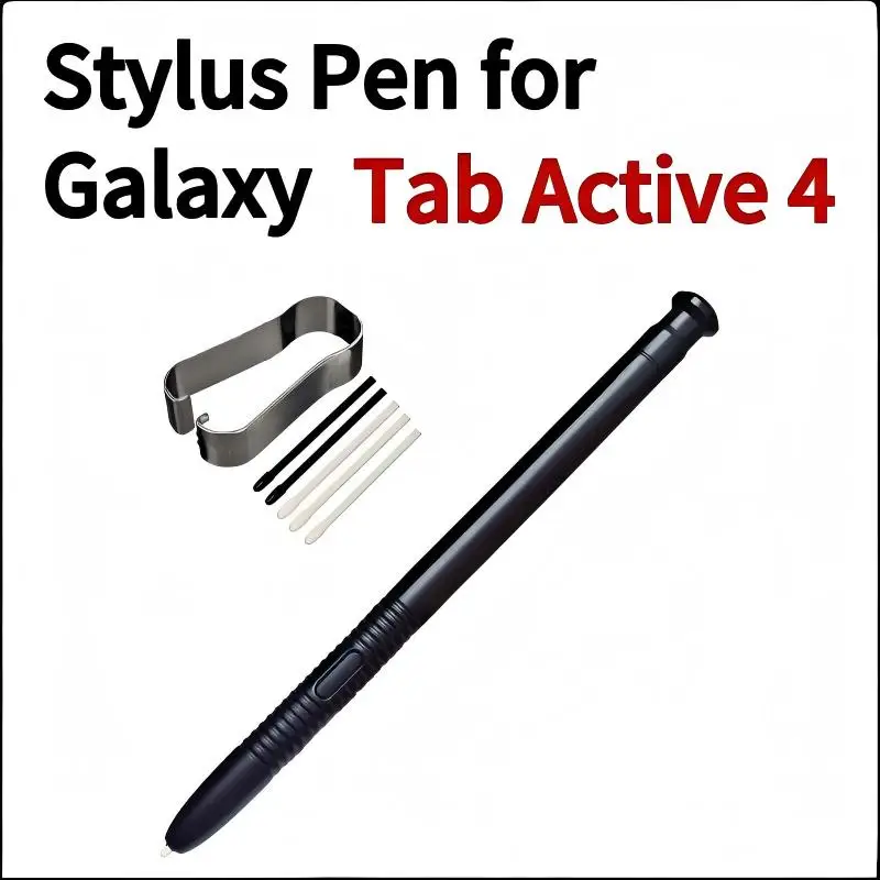 

Стилус для Samsung Galaxy Tab Active 4, сменный сенсорный стилус S Pen без Bluetooth, с 5 наконечниками + 1 держателем для наконечников