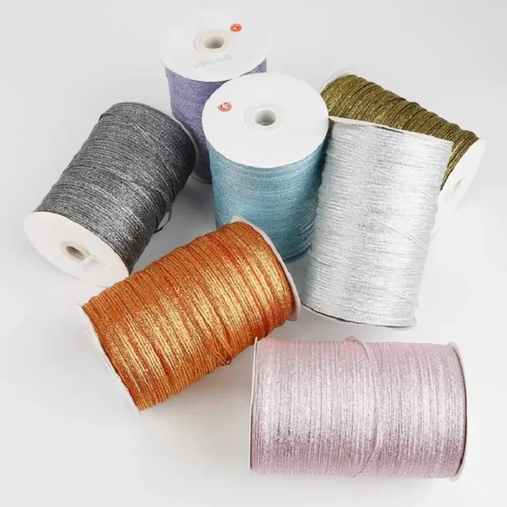 3MM*18M Glitter Ribbon 20Yards Silk Satin Texture Silk Satin Ribbon DIY Craft Glitter Material Gift Wrapping Ribbon