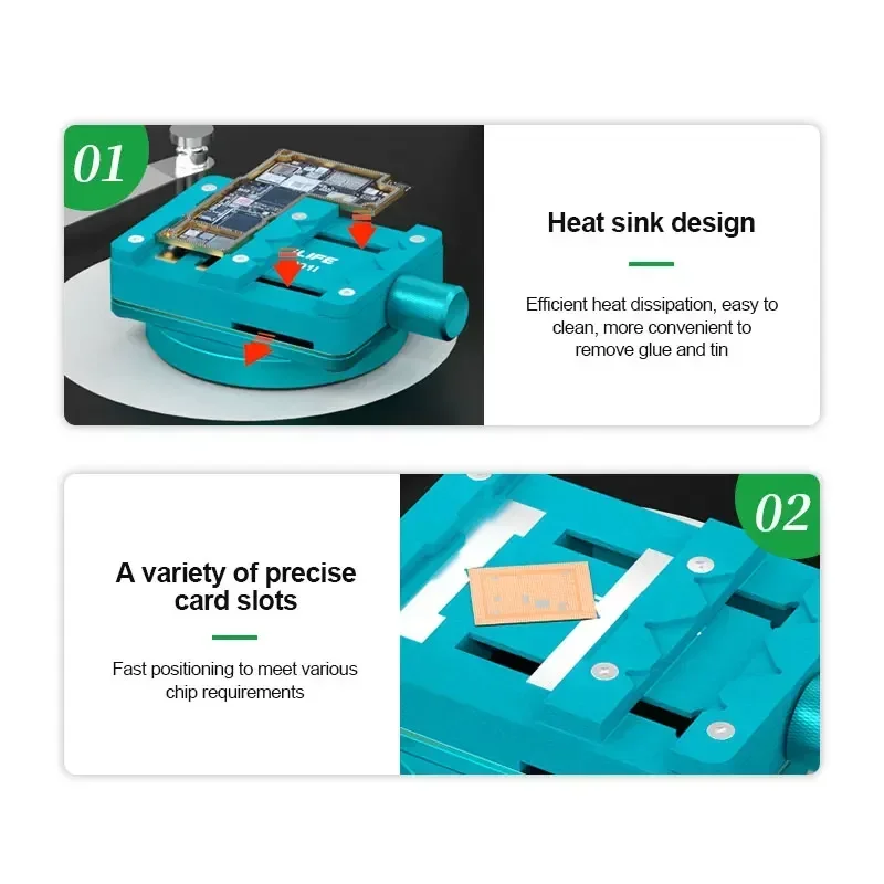 NEW RELIFE RL-601I Motherboard Chip Repair Mini Rotating Fixture for Motherboard Repair Chip Removal Fixed Tools