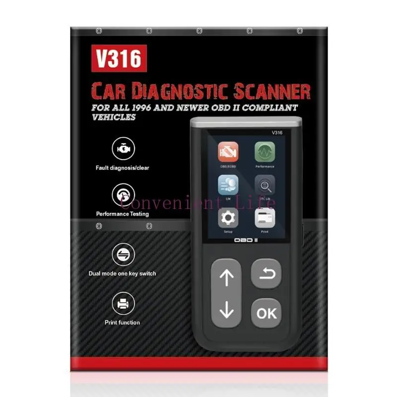 L1EE Scanner OBD2 portatile Scanner per auto Strumento scansione diagnostica Codice motore controllo auto