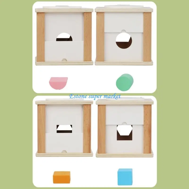 090B شكل ألغاز مطابقة للأطفال الصغار ، والأطفال ، ولعب التعلم المبكر الخشبي للطفل