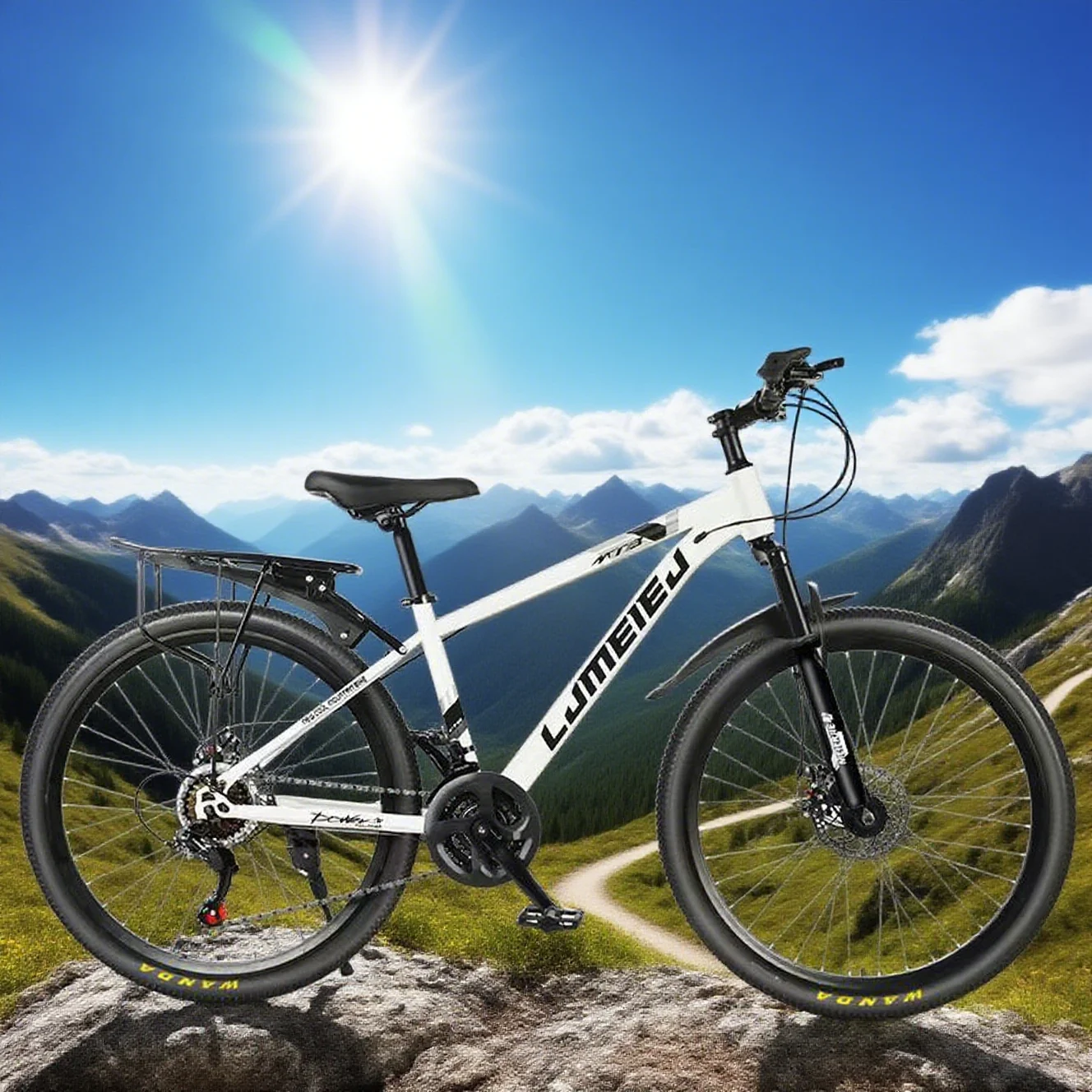 

Adult 26 Inch Mountain Bike 24 Speed Dual Disc Brake Shock-Absorbing Variable Speed Bike for Men And Women