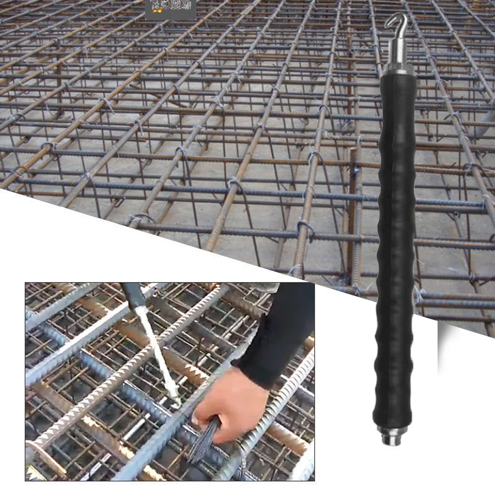 11.8 inch Rebar Tie Wire Twister Semi Automatic Steel Bar Hook Straight Pull Binding Binding Iron Hook Hand Tool