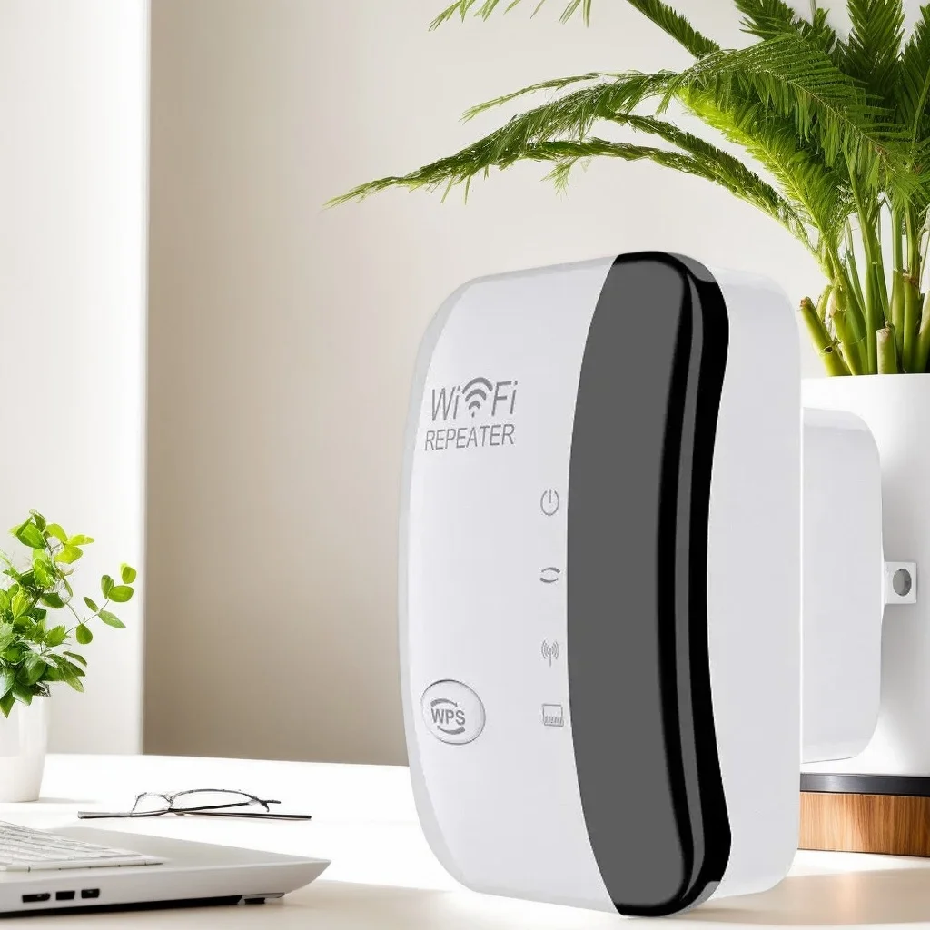 

​​WiFi Repeater - Wireless Signal Amplifier Extended Network Enhancer EU/US Router 300m Through Wall Bedroom Receiver​​