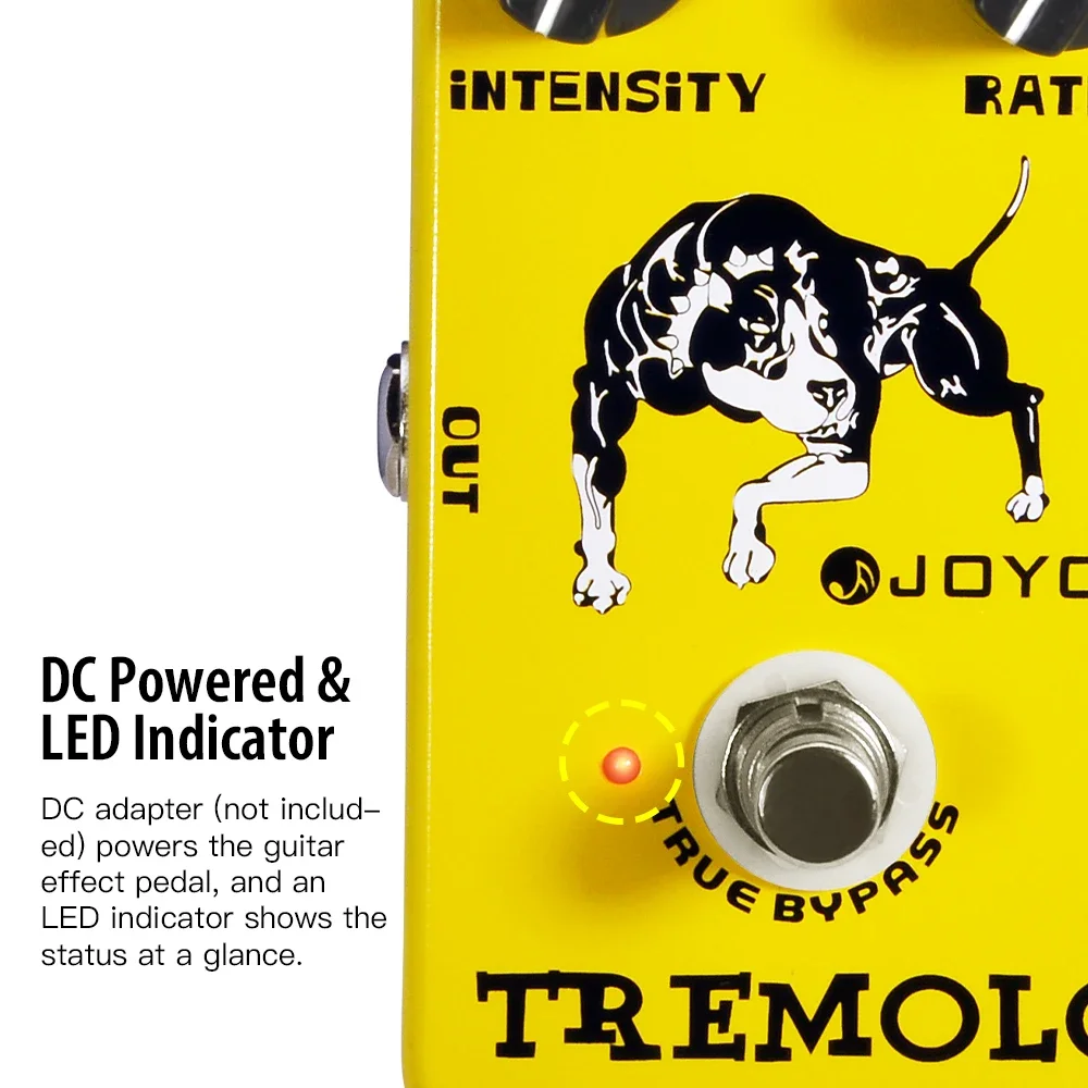 JOYO JF-09 تأثير الغيتار الكهربائي دواسة اهتزاز دواسة الكلاسيكية مُضخّم صوت محاكاة اهتزاز تأثير دواسة الغيتار الملحقات #6
