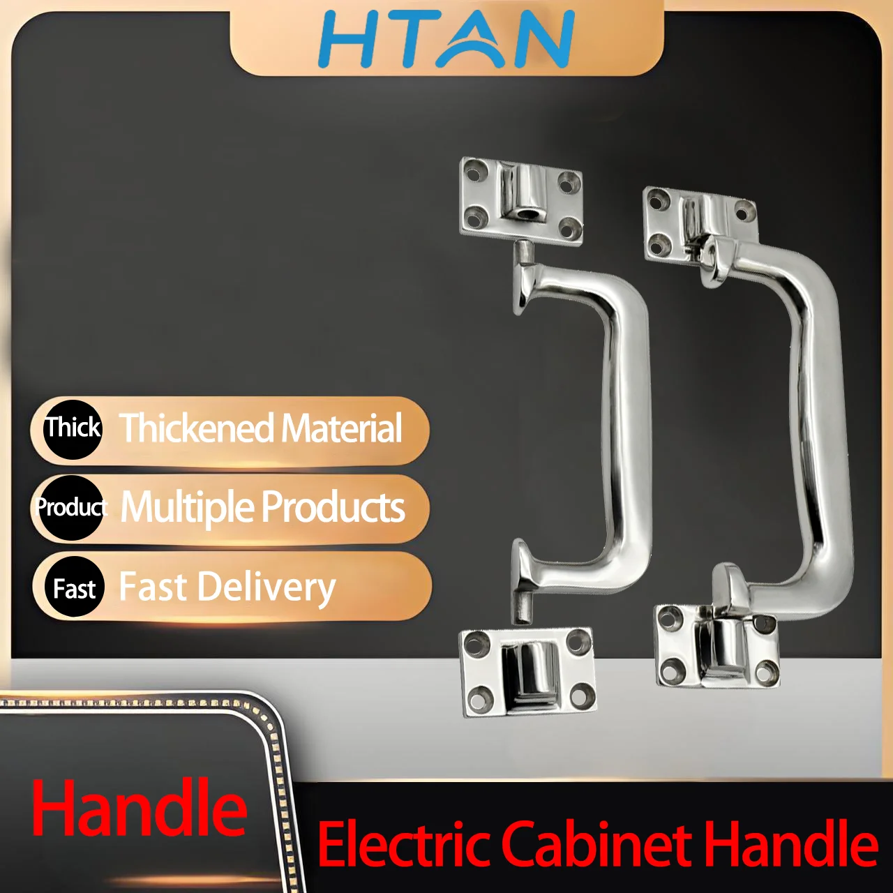 

Stainless Steel Foldable Handle Industrial Motor Equipment Distribution Box Cabinet Door Heavy-Duty Handle