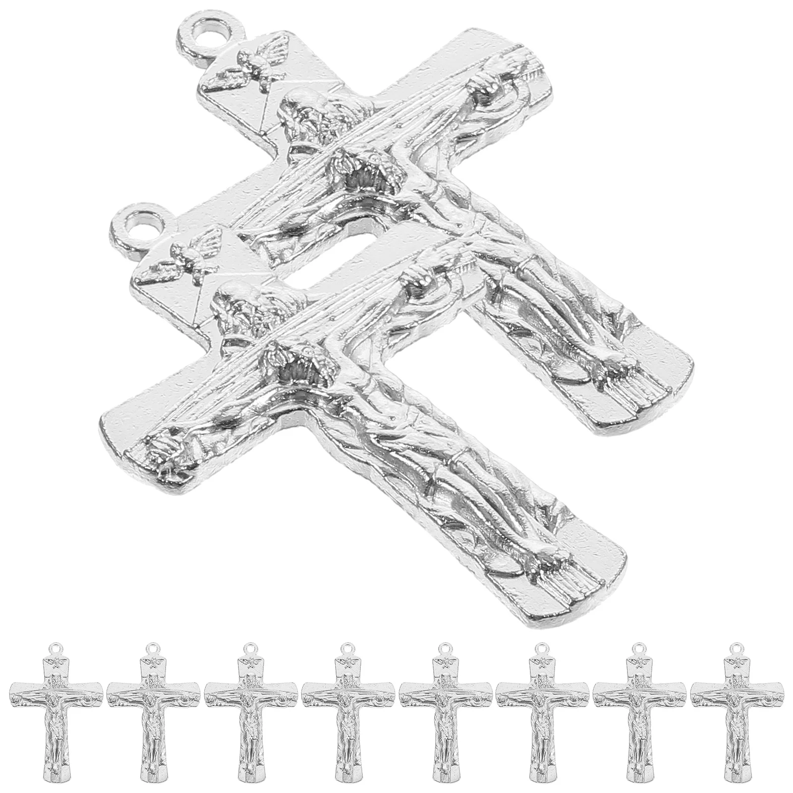 

10pcs Cross Pendant Alloy Charms Small Supplies for DIY Jewelry Making Bracelets Necklaces Earrings Decorations Cross Ornaments