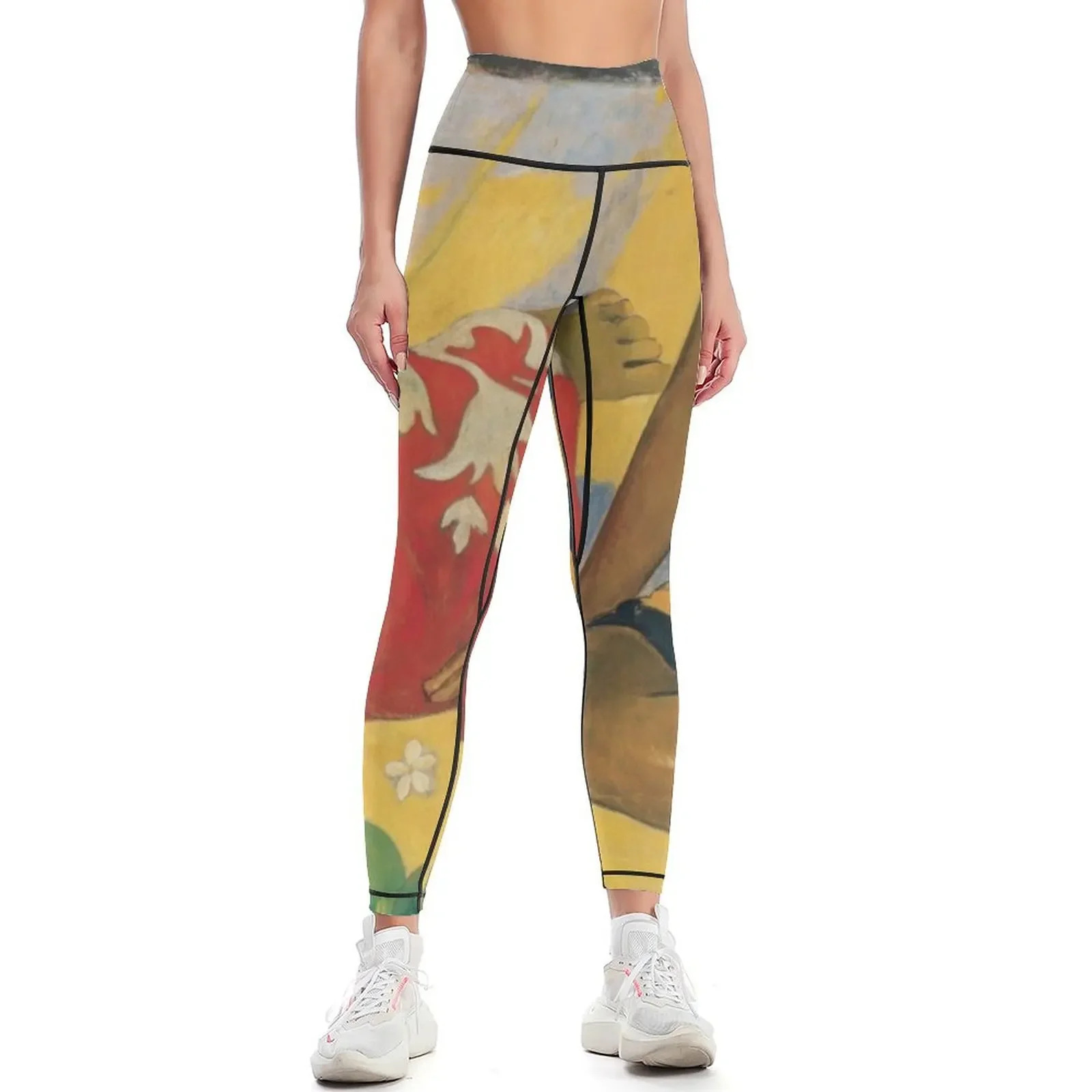 

Paul Gauguin - Parau Api. What News Leggings Women's tights Women's pants sport set sports shirts gym Womens Leggings