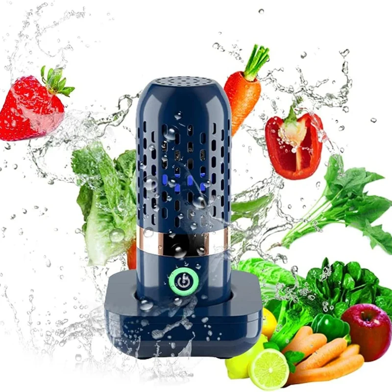 Household Portable Fruit and Vegetable Cleaning Machine Wireless Capsule Ultrasonic Vegetable and Fruit Cleaning Machine Tablewa