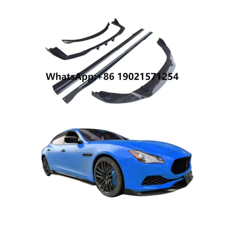 

Высококачественный комплект кузова для Maserati Quattroporte, обновленный автозапчасти из углеродного волокна, передняя губа, боковые юбки, задний диффузор, спойлер