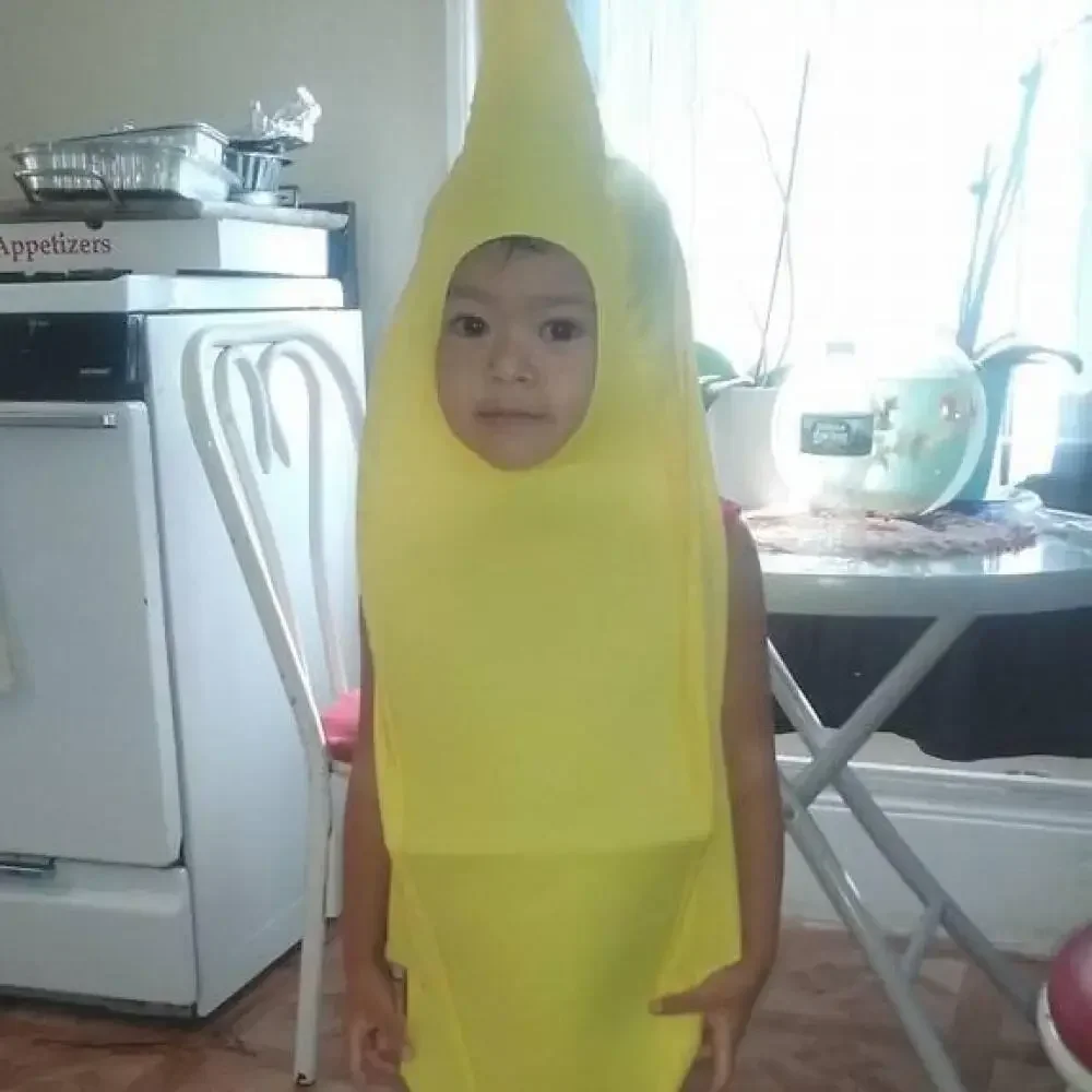 Halloween Banana Costume Fruit Outfit Stage Performance Clothes Parent Child Matching Kindergarten Role Play Decoration view 6