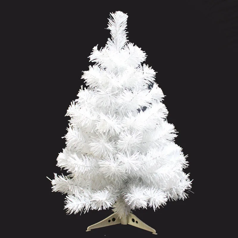 60/90 Encryption White Tree Mini Artificial Christmas Plastic Decoration Family Ornament Gift