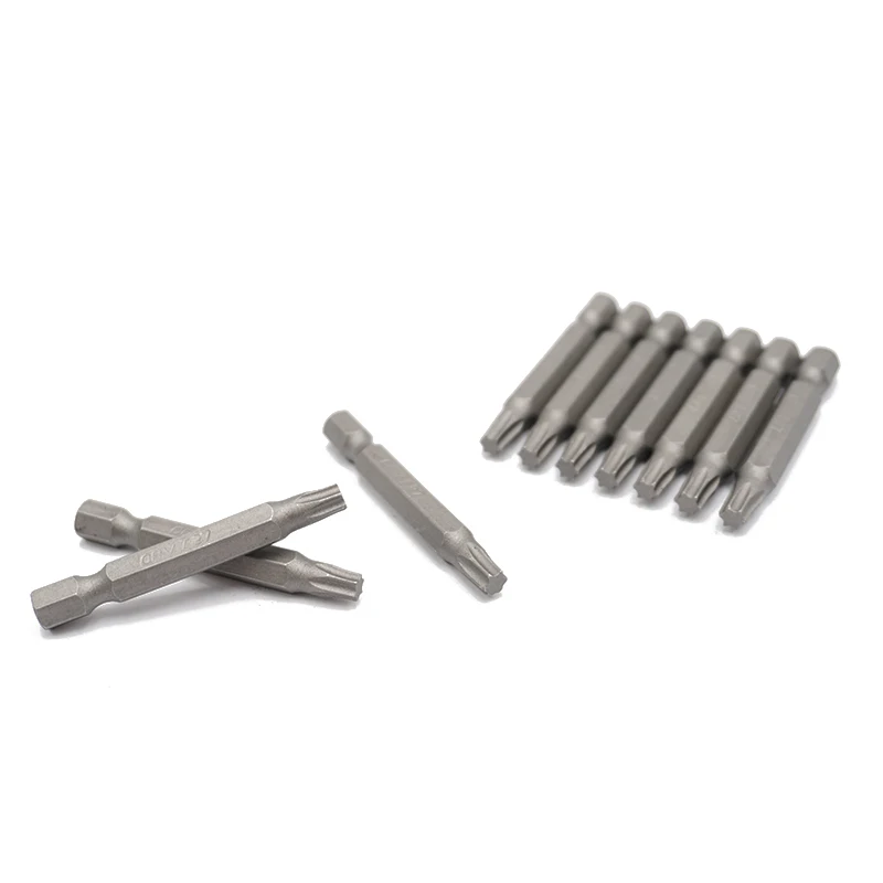 10Pcs 1/4" 50mm Torx T27 Screwdriver Bit Set Tools Repair Screwdrivers Kit Hex Shank Drill Bit For Power Household Hand Tools