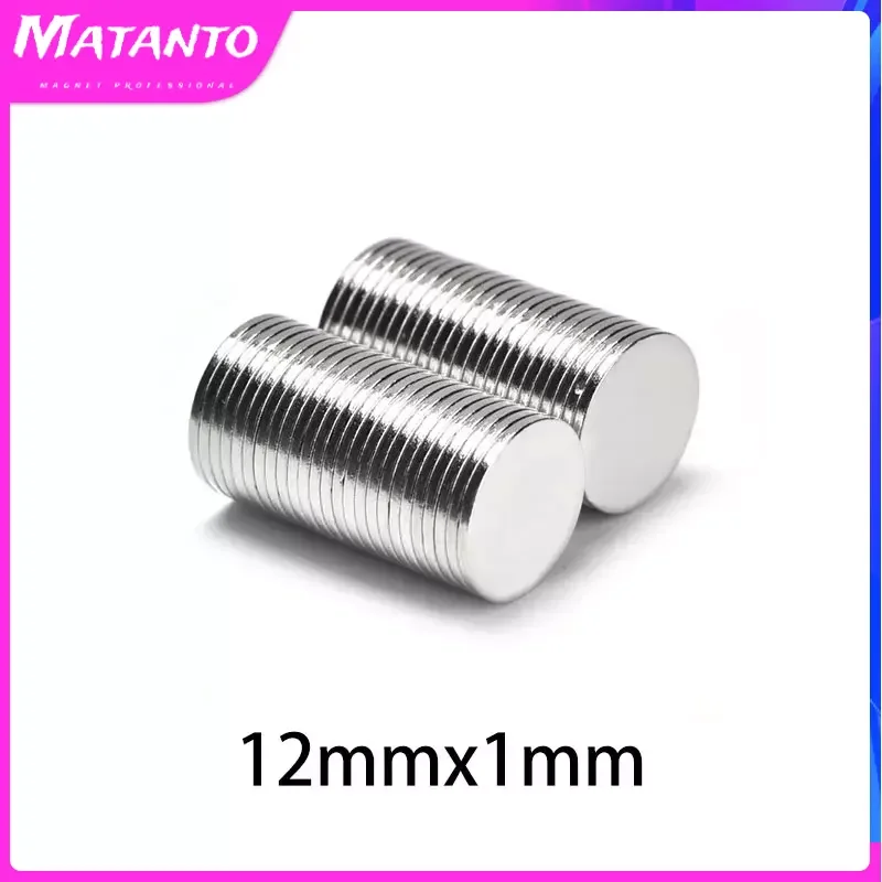 

20/50/100/200/300/500PCS 12x1 Round Strong Powerful Magnets N35 Permanent Neodymium Magnet Disc 12x1mm 12*1 Thin Search Magnet